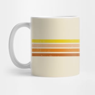 RETRO PEACE STRIPES - 70s Sunset Mug